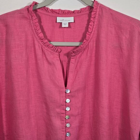 J Jill Popover Pink Blouse. Size Small. - Picture 5 of 10